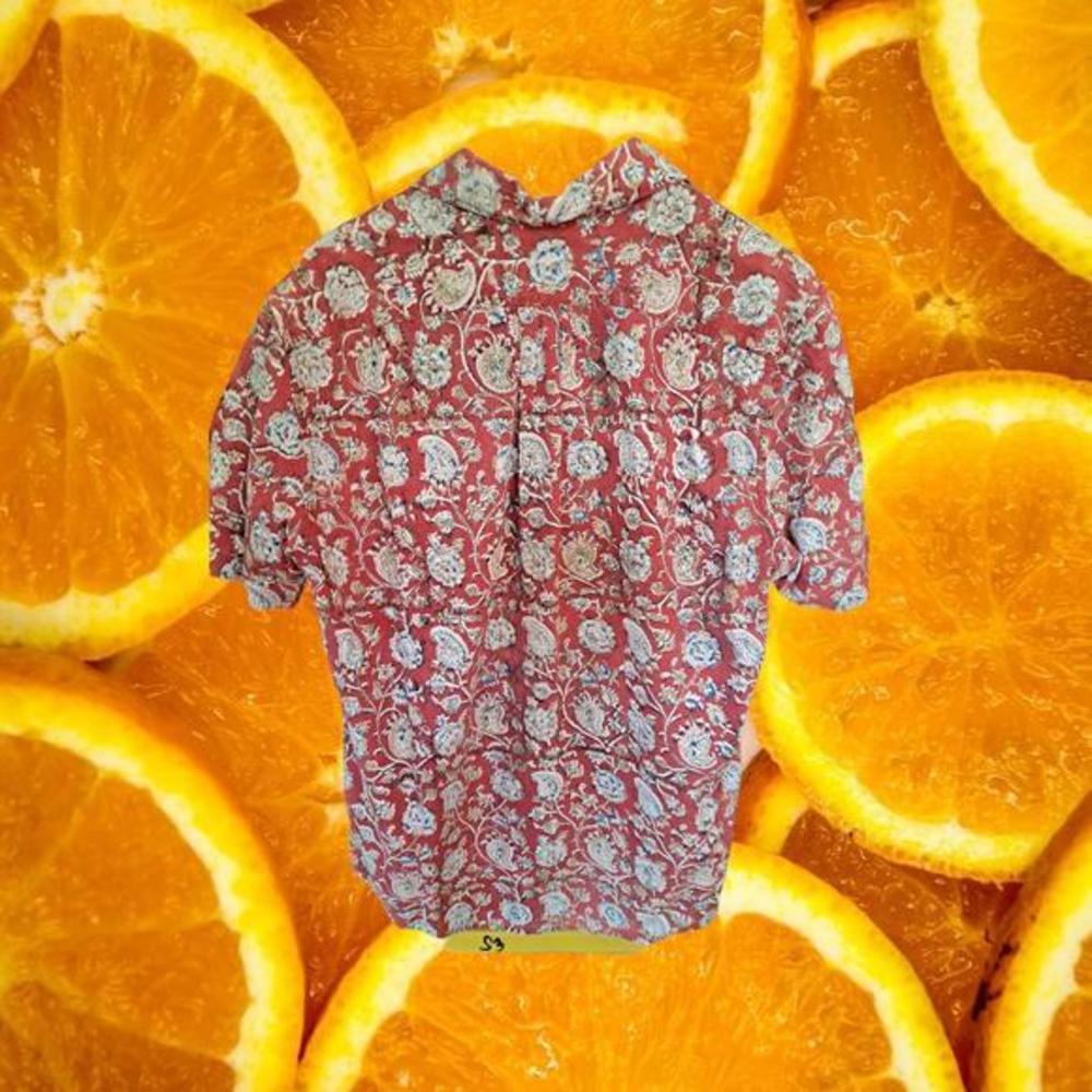 Polo Jean Company Red Hawaiian Shirt Size Large - Picture 4 of 4